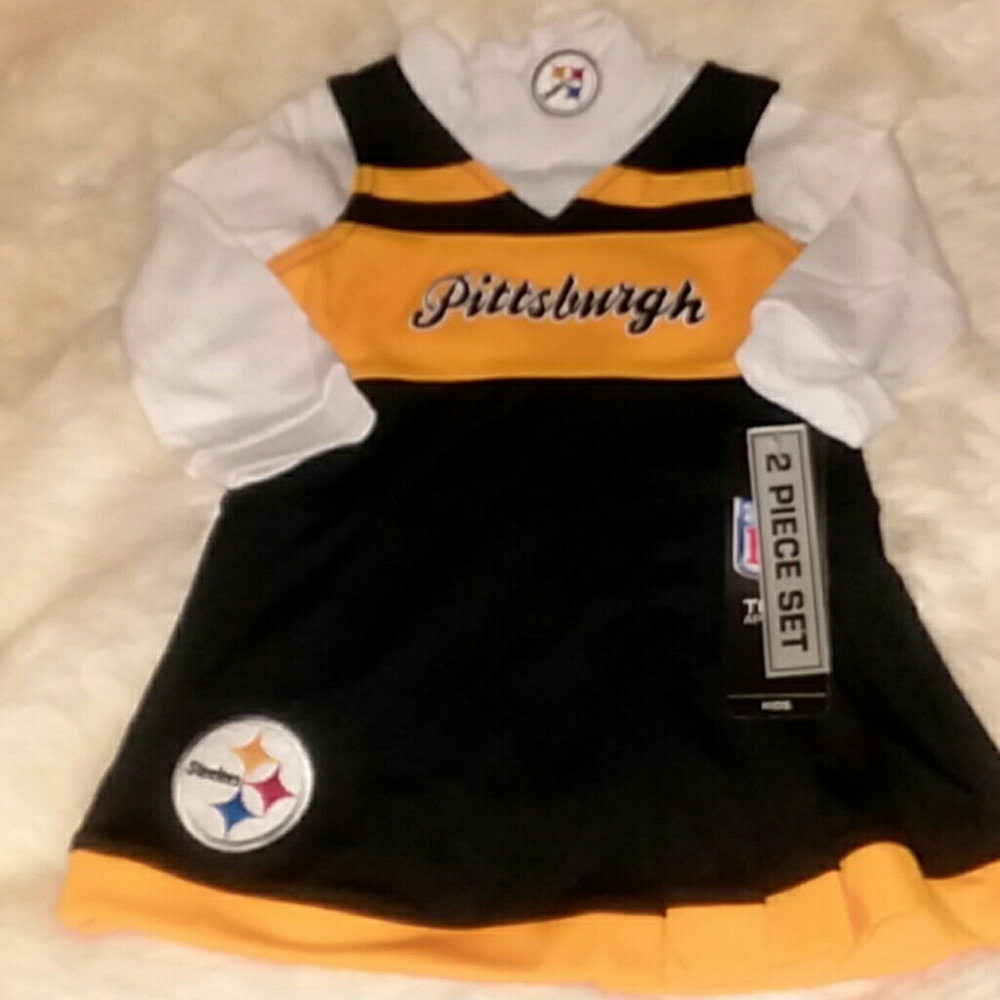 NWT NFL VISA Pittsburgh Steelers Dress Set 18 Mont